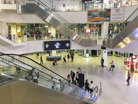 MACAU - SEPTEMBER 16, 2017: General view of the interior of the Outer Harbour Ferry Terminal.