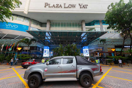 KUALA LUMPUR, MALAYSIA - MARCH 14, 2017: The facade of Plaza Low Yat, a large shopping mall with a wide assortment of IT products.のeditorial素材