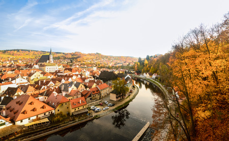Cesky krumlov city , Czech Republicの写真素材