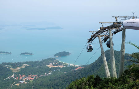 Cable car at Langkawi , Malaysiaの写真素材
