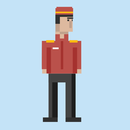 hotel security service design, vector illustration eps10 graphic.のイラスト素材