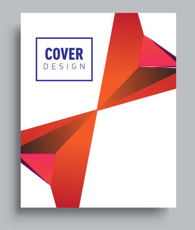 Cover design template with liquid color, arrangement of abstract lines and style graphic geometric elements. Applicable for placards, brochures, posters, covers and banners. Vector Designのイラスト素材