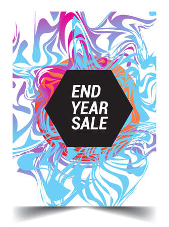 Sale banner template design, End of year sale, sale promotions, Modern and colorful Template background.のイラスト素材