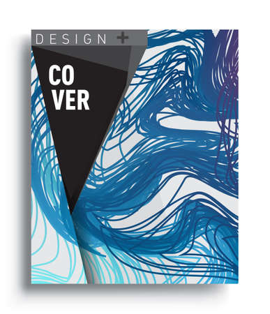 Abstract geometric line pattern background for business brochure cover design. colorful, Applicable for placards, brochures, posters, covers and banners. Vector Designのイラスト素材