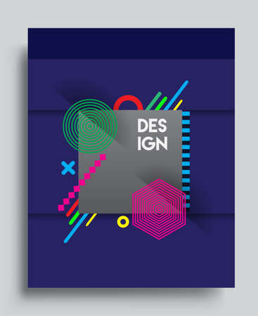 Abstract geometric pattern design and background. Vector templates for modern design, cover, template, decorated, brochure.のイラスト素材