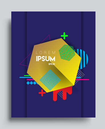 Abstract geometric pattern design and background. Vector templates for modern design, cover, template, decorated, brochure, flyer.のイラスト素材