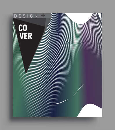 Abstract geometric line pattern background for business brochure cover design. colorful, Applicable for placards, brochures, posters, covers and banners. Vector Designのイラスト素材