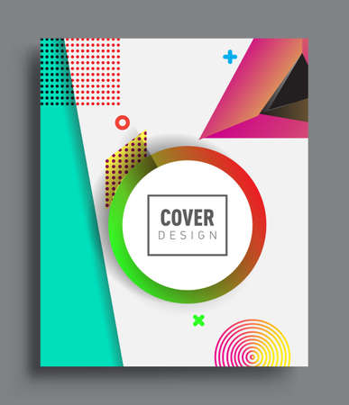 Abstract geometric pattern design and background. Vector templates for modern design, cover, template, decorated, brochure, flyer.のイラスト素材