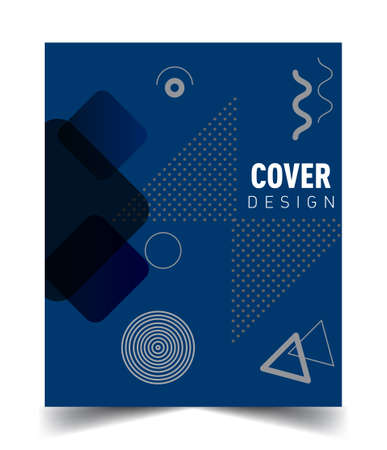 Minimalistic design, creative concept Abstract geometric pattern design and colorful background. Applicable for placards, brochures, posters, covers and banners.のイラスト素材