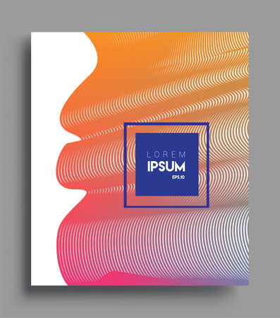 Abstract geometric line pattern background for business brochure cover design. colorful, Applicable for placards, brochures, posters, covers and banners. Vector Designのイラスト素材