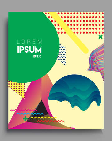 Background Abstract geometric pattern design. Vector templates for modern design, cover, template, decorated, brochure, flyer.のイラスト素材