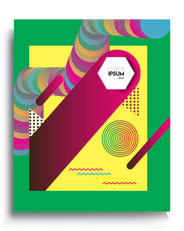 Background Abstract geometric pattern design. Vector templates for modern design, cover, template, decorated, brochure, flyer.のイラスト素材