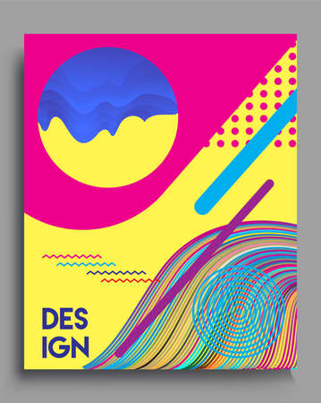 Background Abstract geometric pattern design. Vector templates for modern design, cover, template, decorated, brochure, flyer.のイラスト素材