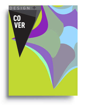 Modern abstract covers. Cool gradient shapes composition, vector covers design.のイラスト素材