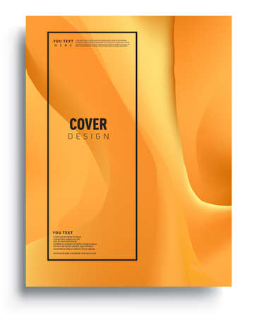Modern abstract covers. Cool gradient shapes composition, vector covers design.のイラスト素材