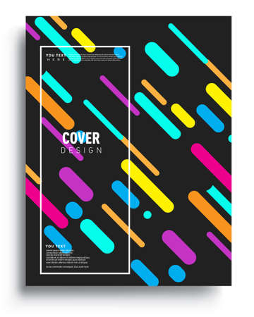 Modern abstract covers. Cool gradient shapes composition, vector covers design.のイラスト素材