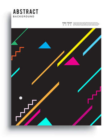 Modern abstract covers. Cool gradient shapes composition, vector covers design.のイラスト素材