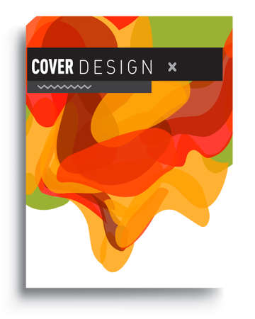 Modern abstract covers. Cool gradient shapes composition, vector covers design.のイラスト素材