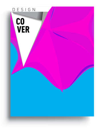 Modern abstract covers. Cool gradient shapes composition, vector covers design.のイラスト素材