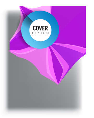 Modern abstract covers. Cool gradient shapes composition, vector covers design.のイラスト素材