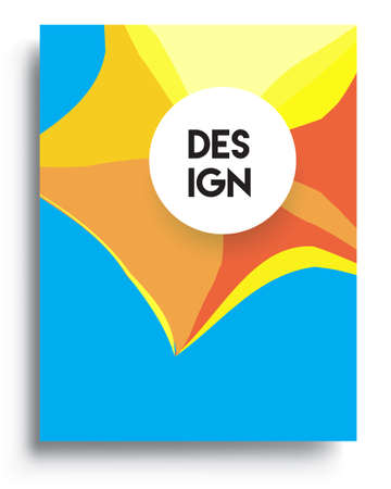 Modern abstract covers. Cool gradient shapes composition, vector covers design.のイラスト素材