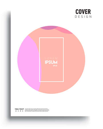 Modern abstract covers. Cool gradient shapes composition, vector covers design.のイラスト素材