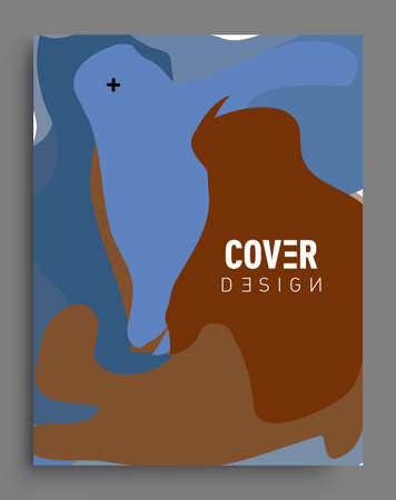 Modern abstract covers. Cool gradient shapes composition, vector covers design.のイラスト素材