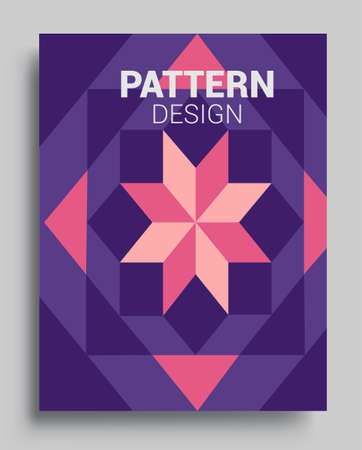 Modern geometric abstract background covers. Cool gradient shapes composition, vector covers design.のイラスト素材