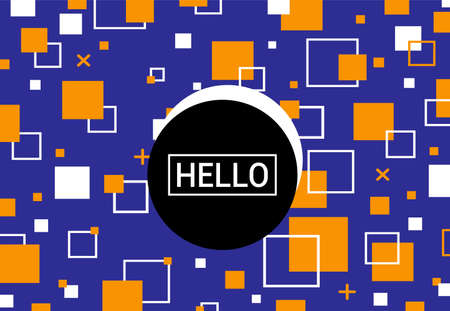 Memphis design elements halftone and geometric shapes patterns trend, design and vintage geometric print illustration element.のイラスト素材