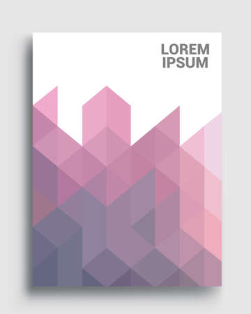Modern geometric abstract background covers. colorful pattern geometric shapes composition, vector illustration.のイラスト素材