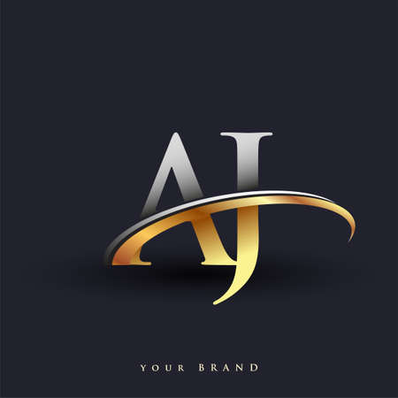 Vector of AJ initial logo company name - ID:165044514 - Royalty Free ...