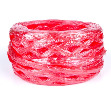 plastic rope isolatedの写真素材