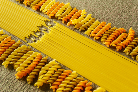 2016 new year sign arranged with pastaの写真素材