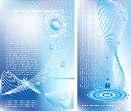 Two business backgroundsのイラスト素材