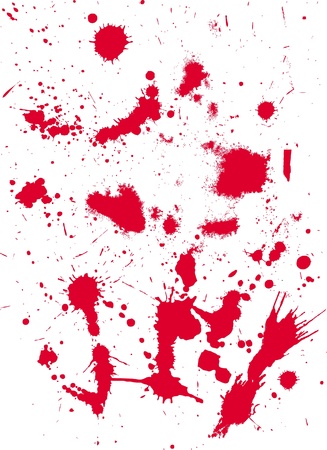grunge texture from blood splatsのイラスト素材