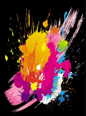 Vector colorful grunge backgroundsのイラスト素材