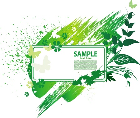 Green grunge backgroundのイラスト素材