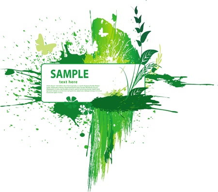 Green grunge backgroundのイラスト素材