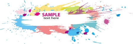 Colorful grunge bannerのイラスト素材