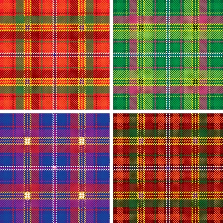 pattern of seamless tartan plaidのイラスト素材
