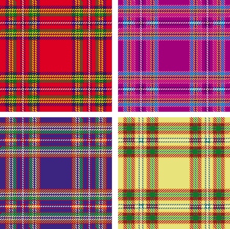 pattern of seamless tartan plaidのイラスト素材