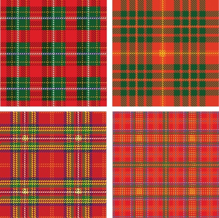 pattern of seamless tartan plaidのイラスト素材