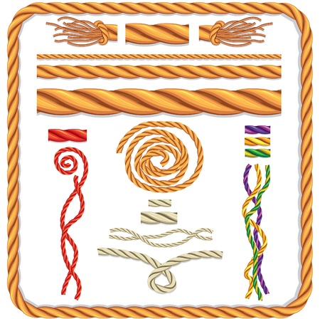 Vector twisted ropeâ Pattern Brashのイラスト素材