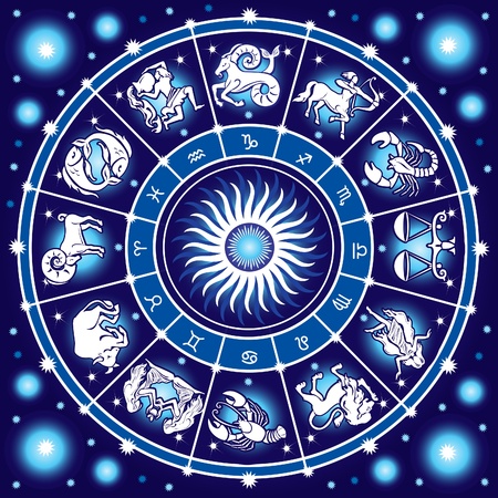Horoscope circleのイラスト素材