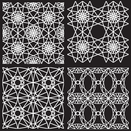 Seamless white pattern from diamond cuttingのイラスト素材