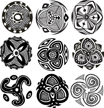  Round Ornament Patternのイラスト素材