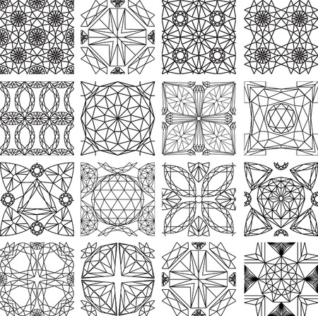 Seamless pattern from diamond cuttingのイラスト素材