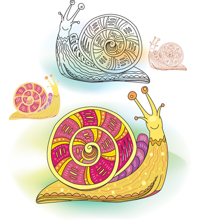 Abstract snailのイラスト素材