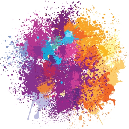 Color background of paint splashesのイラスト素材