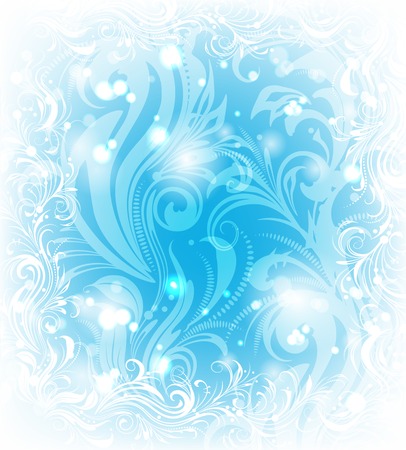 Background of frosty patternのイラスト素材